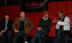 Eric Simon, Scott Debson, Michael Hermann, and Daymond John at GuyRilla's BroCon Meetup